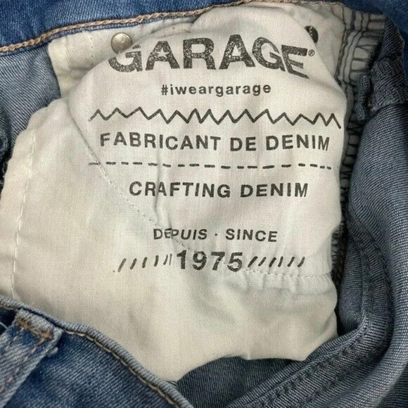 Garage JeansWomens Sz Junior 1 Blue Light Wash Crafting Skinny High Rise Ankle - Picture 7 of 7